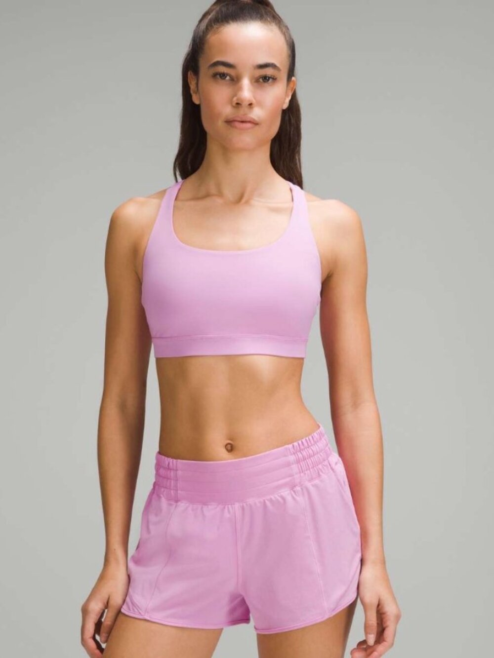 Lululemon Energy Bra *Medium Support, B–D Cups in Dahlia Mauve, Sz 2